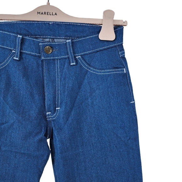 Blue Delta Women's Betty Aadnesen Custom Made Postman Blue Denim Jean - Picture 3 of 6